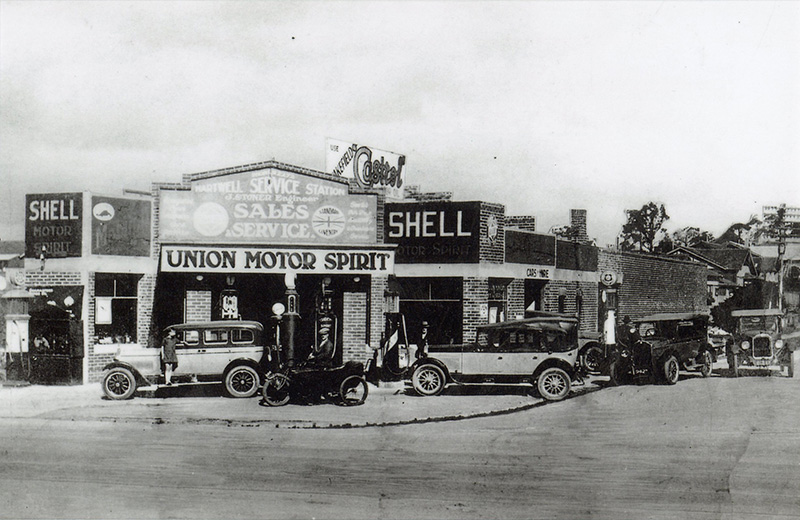 Historical photo of the original workshop